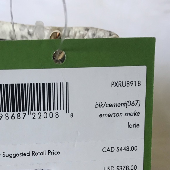 Emerson Snake Lorie cement black Kate spade emboss - Picture 6 of 8